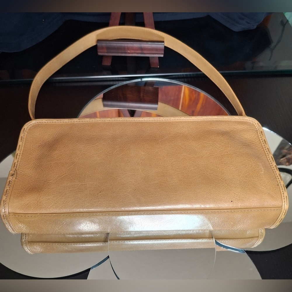 Cole Haan Tan Leather Women's Shoulder Bag Vintage - Picture 3 of 16